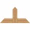 Ekena Millwork Portland Timber Gable Bracket, Western Red Cedar, 36"W x 19"H x 3 1/2"D x 5 1/2"F, 13/12 Pitch GBW036X19X0406POR00SWR - alternate 1